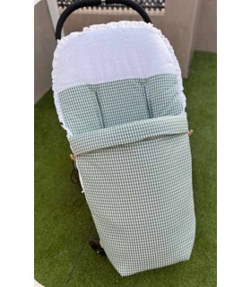 Saco de silla Vichy plumeti verde