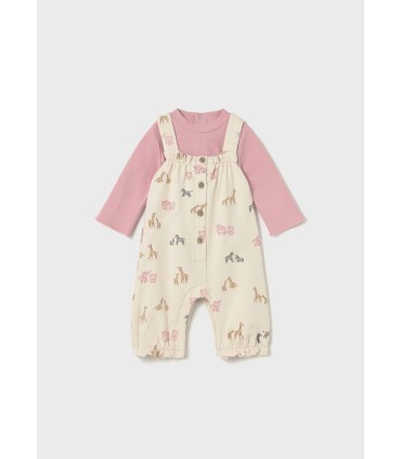 Peto con camiseta safari rosa