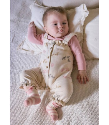 Peto con camiseta safari rosa