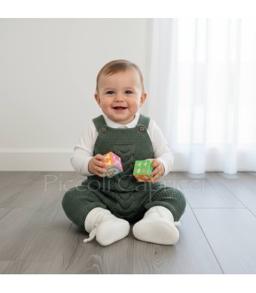 Peto de lana Nápoles verde empolvado