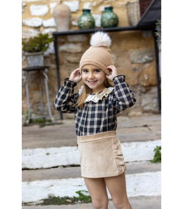 Conjunto camisa y falda tramontana