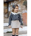 Conjunto camisa y falda tramontana