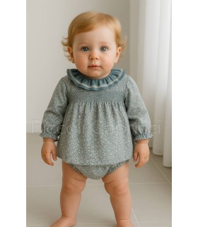 Conjunto jesusito con braguita cubre pañal familia ondulina