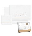 Sabana franela coche minicuna 82 x 51 cm estrellas camel