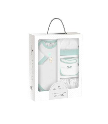 Set recien nacido conejito cometa verde