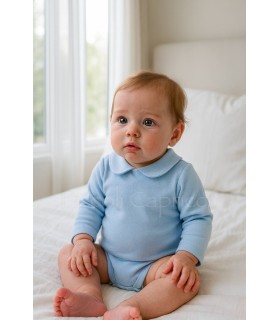 Bodi Lugo redondo celeste manga larga