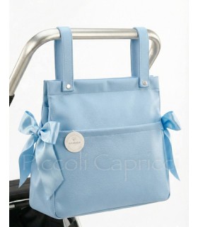 Talega poli piel Celeste