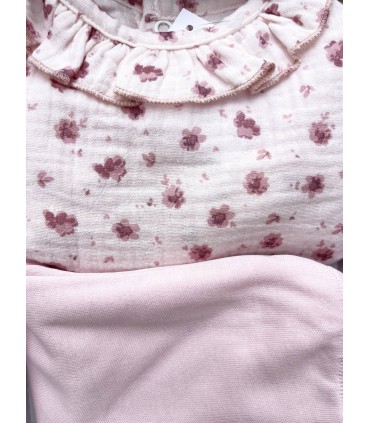 Conjunto bambula algodón rosa