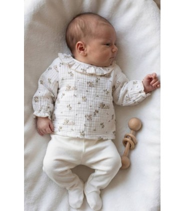 Conjunto bambula algodón crudo