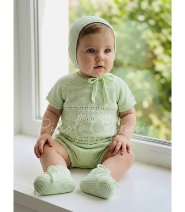 Conjunto hilo de 4 piezas verde lima