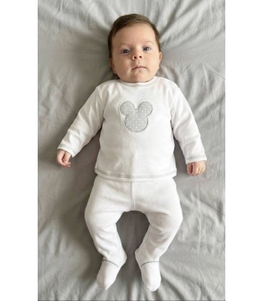 Mudita algodón Mickey gris