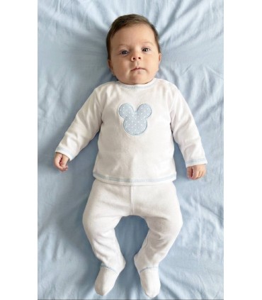 Mudita algodón Mickey celeste