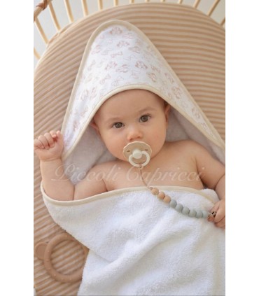 Capa de baño estampado de Minnie beig