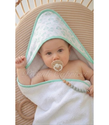 Capa de baño estampado de Mickey verde