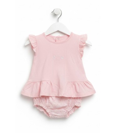 Conjunto Florecitas Rosa bebé