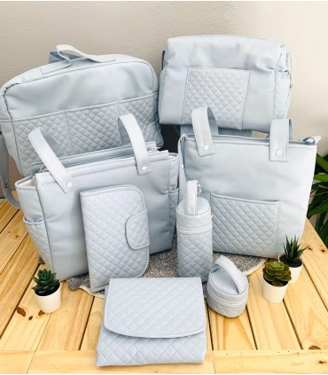 Talega bandolera polipiel acolchada