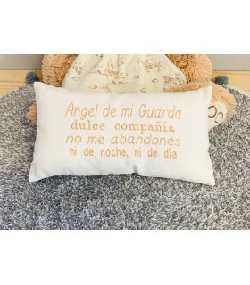 Cojín bordado Ángel de la guarda...