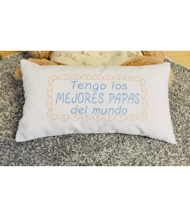 Cojín "TENGO LOS MEJORES O EL/LA MEJOR...DEL MUNDO"