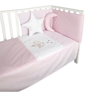 Edredón con chichonera CUPRA rosa