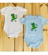 Pack 2 bodys m/corta "DINO" (0/3 m-12/18 m)