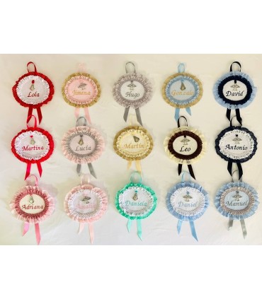 Broche o medalla con nombre