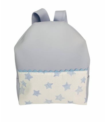 Mochila polipiel Estrellas celeste