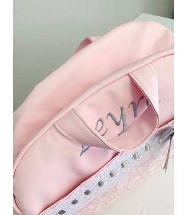 Bolso maternal polipiel lazo Lavanda