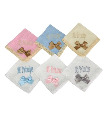 Gasas con nombre o frase Bolillo ancho