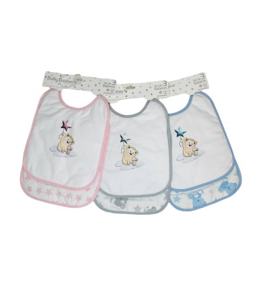 Pack 2 baberos plastificados grandes estrella